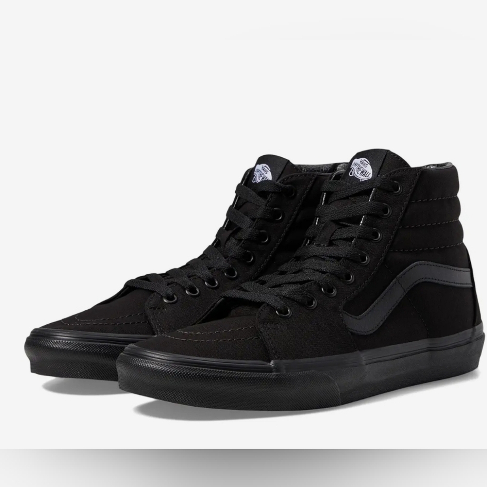 Brand New Vans Size 6.5 Men Size 8 Woman Unisex Black Sk8 Hi Tops
